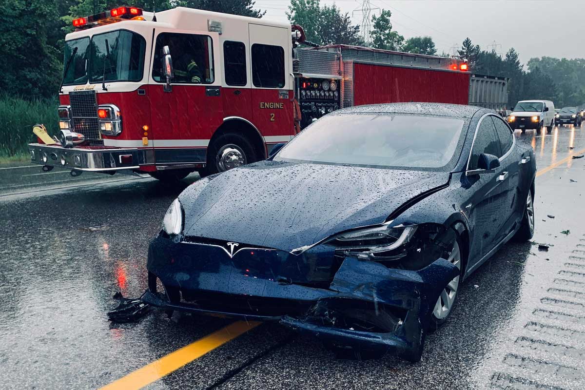 Tesla Bumper Repair In Bucks County